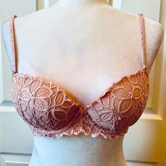 LIGHT PINK DATE PUSH-UP BRA 34B PINK BY VICTORIS’S SECRET GUC - Picture 1 of 6